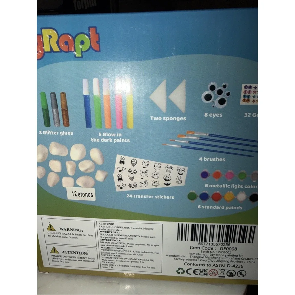 Joyrapt Glow In Dark Rock Painting‎ Kit